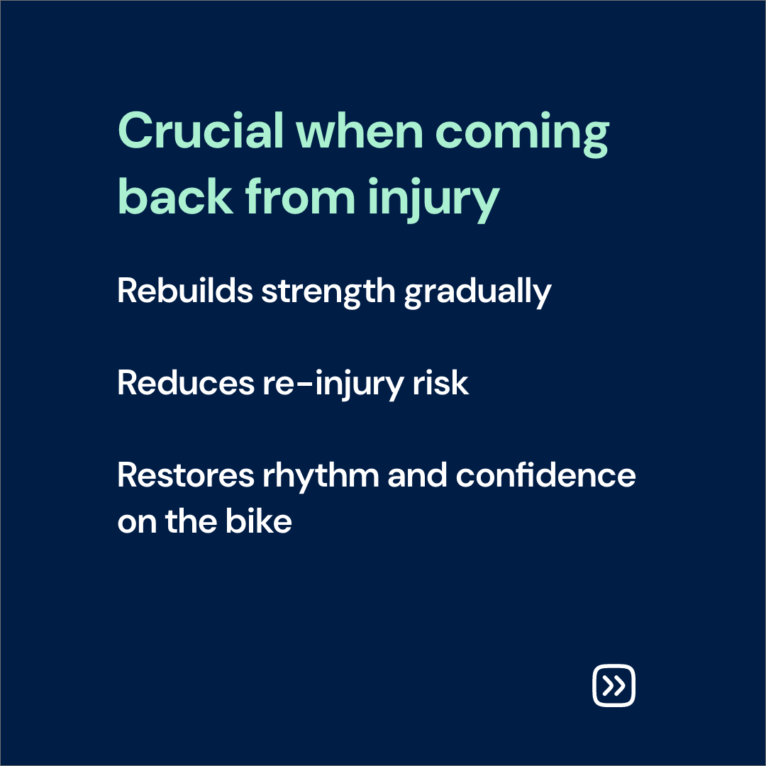 Crucial when coming back from injury