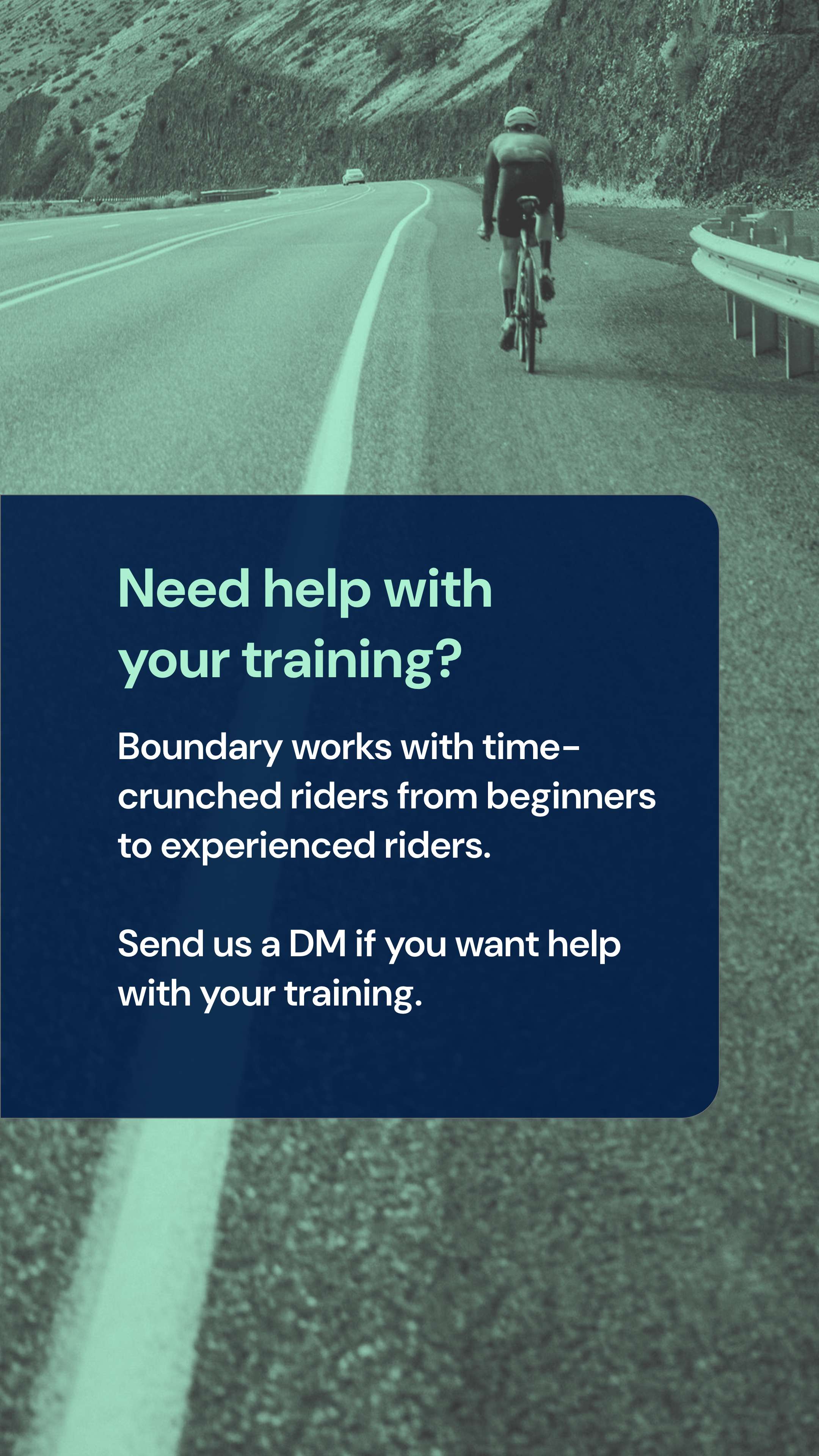 Help in training with Boundary Cycle Coach
