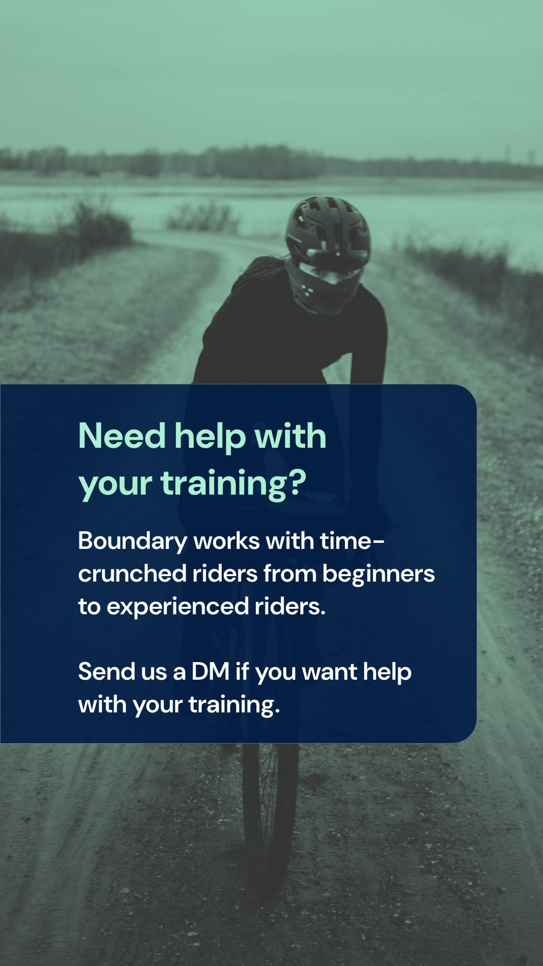 Boundary working with time crunched cyclists