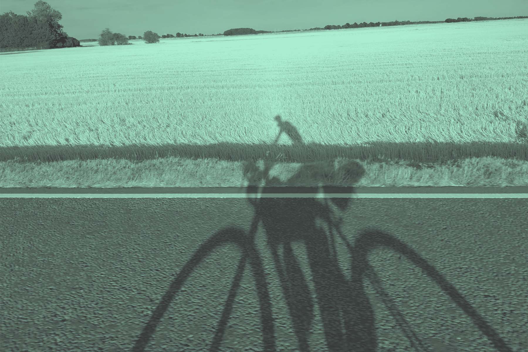 Cyclists on a long-distance audax brevet in the UK