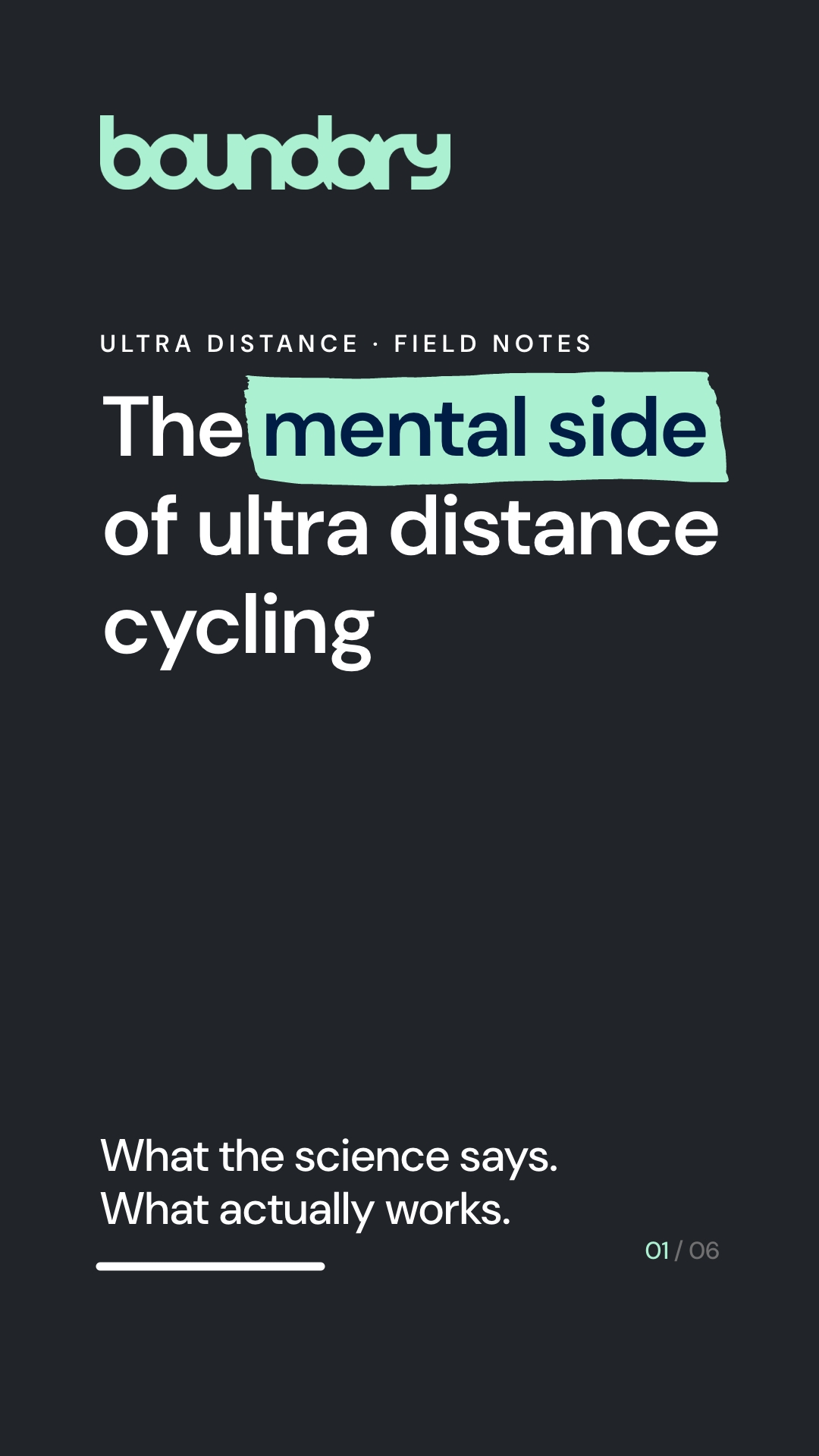 The mental side of ultra distance cycling — what the science says and what actually works.